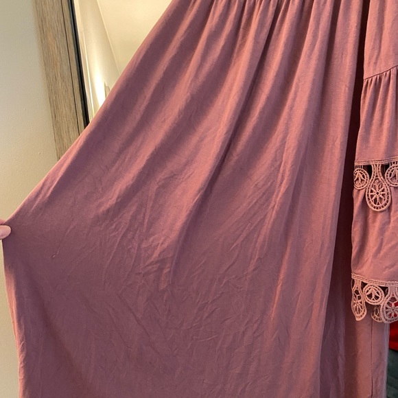 Lapis, M, off the shoulder full boho sleeve, crochet detailing, great condition! - Picture 6 of 8